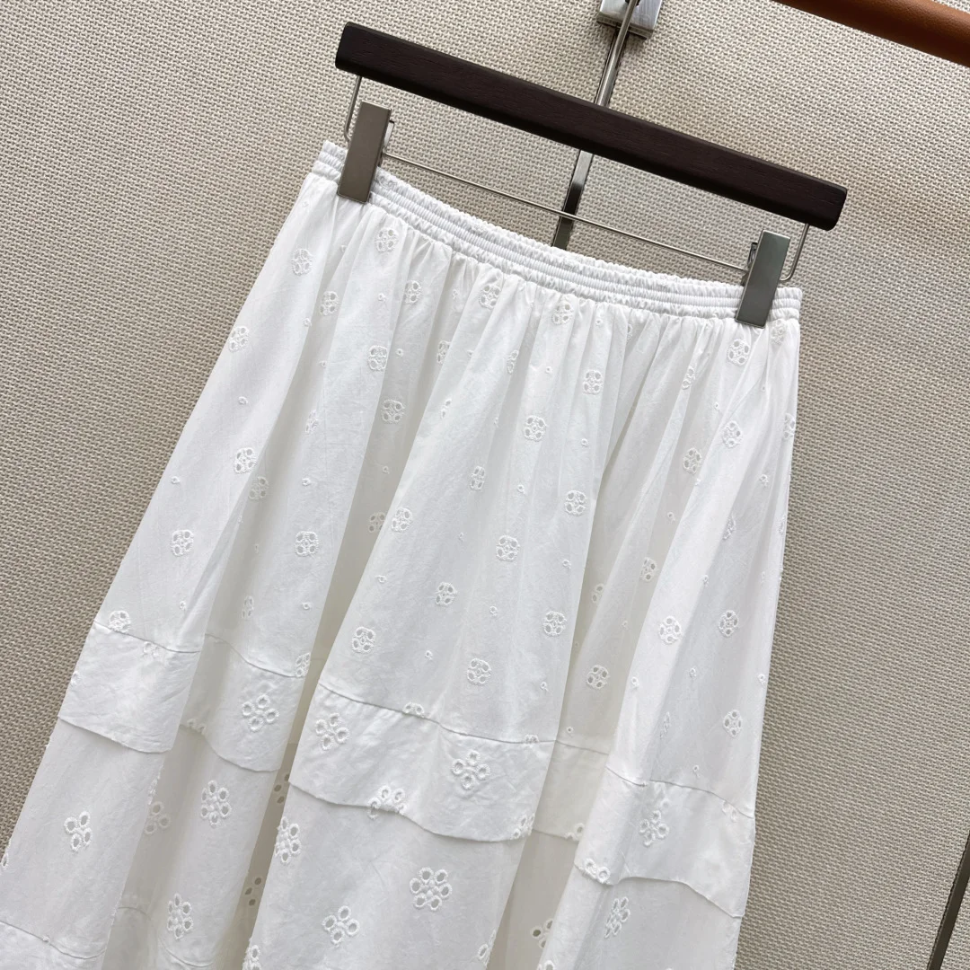 Uncategorized Skirts Cotton White S-L C35202609063380 - Image 3