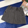 Uncategorized Skirts Herringbone Wool Gray-Black S-L C95202609060673