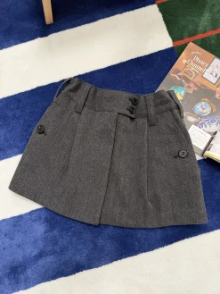 Uncategorized Skirts Herringbone Wool Gray-Black S-L C95202609060673
