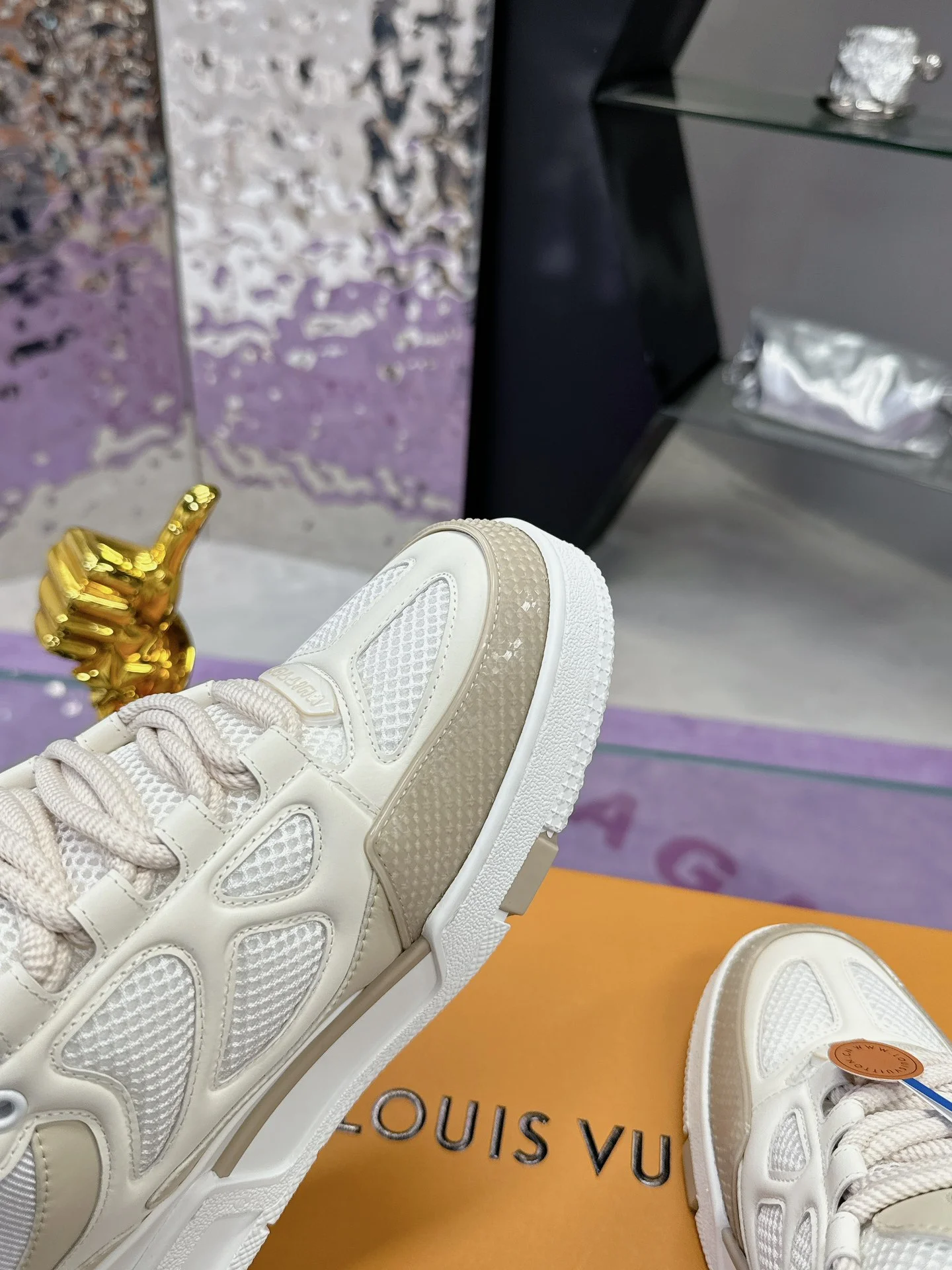 Uncategorized Sneakers Leather Mesh White-Beige EU35-44 C00202609111654 - Image 7