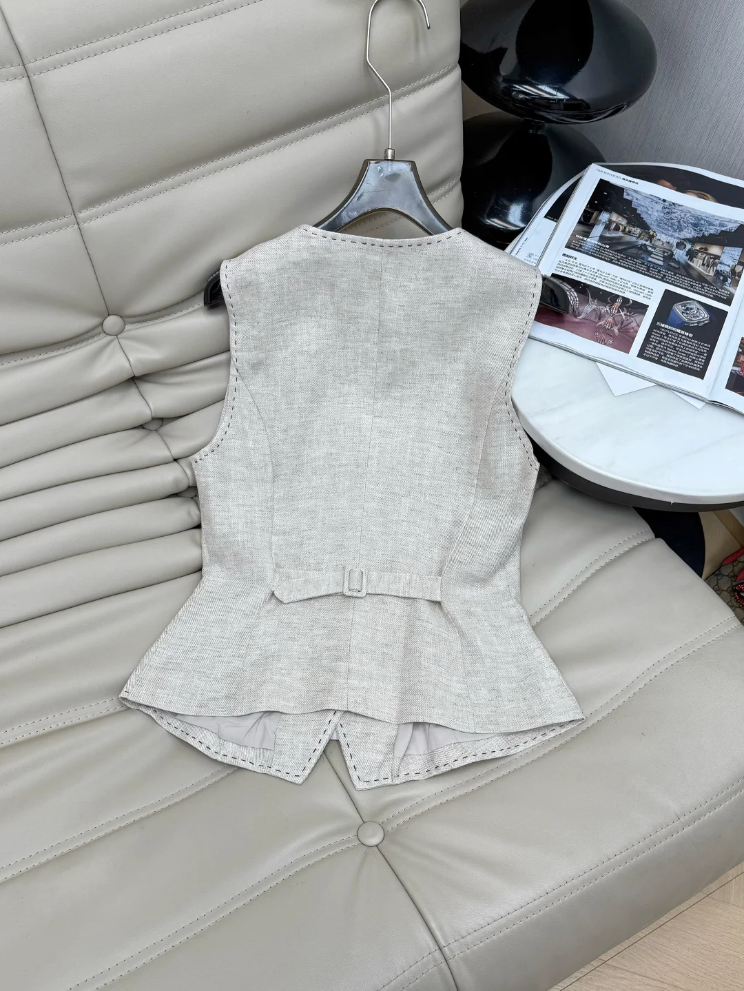 Uncategorized Suits Linen Beige S D10202609061487 - Image 5