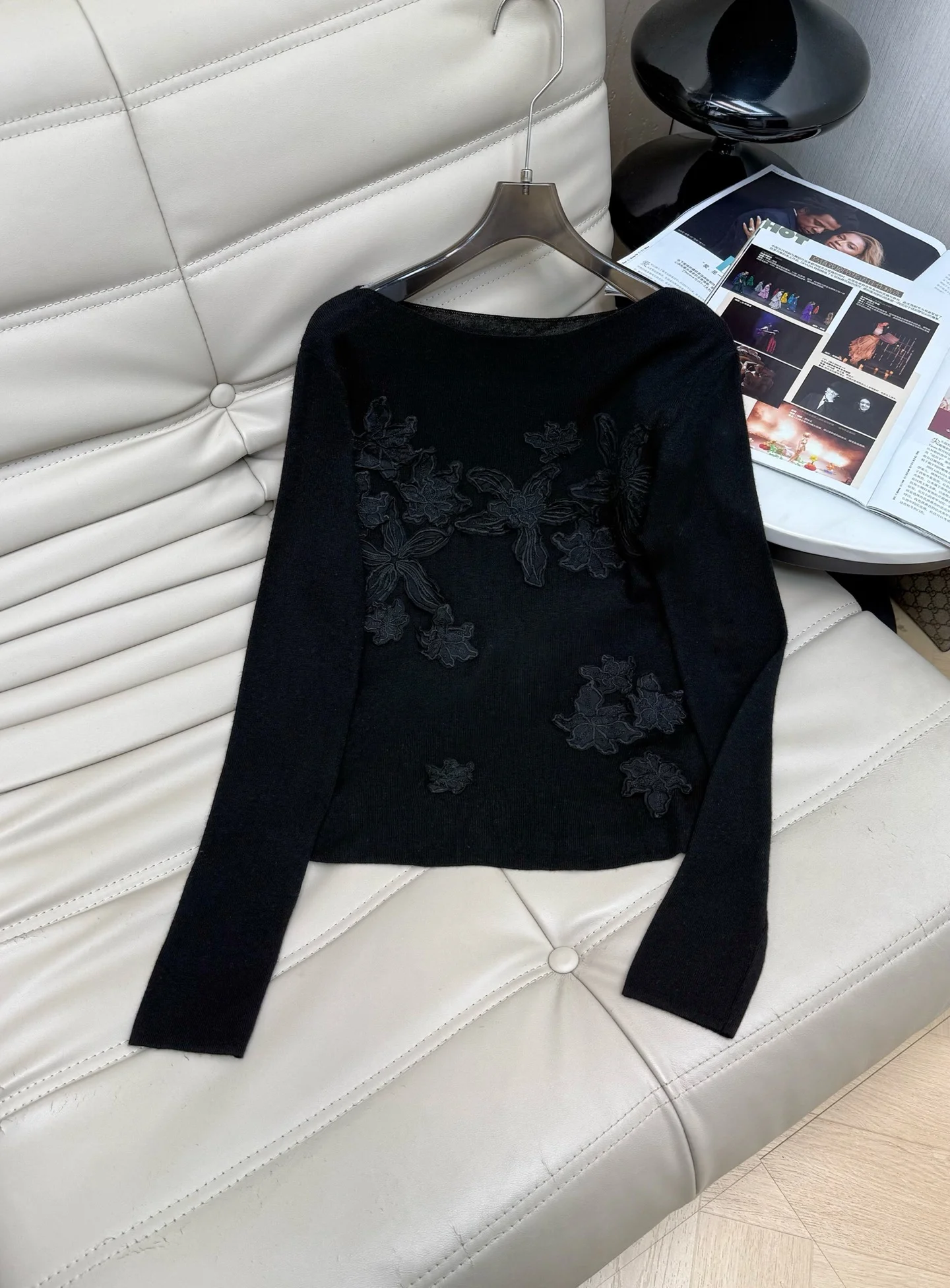Uncategorized Sweaters Knit White-Black S-M-L B20202609060256 - Image 3