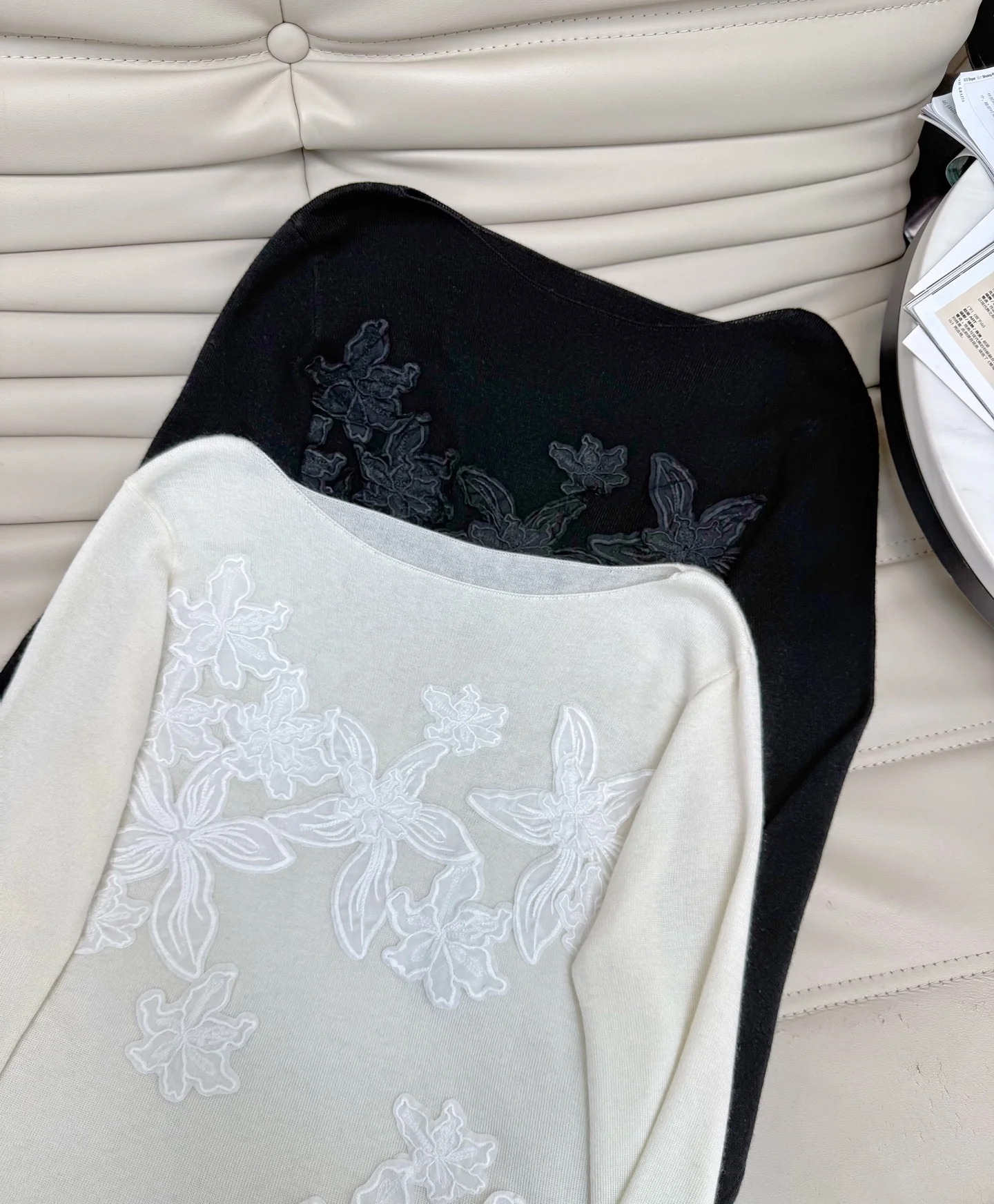 Uncategorized Sweaters Knit White-Black S-M-L B20202609060256 - Image 6