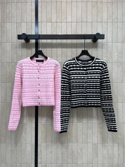 Uncategorized Sweaters Pink-Black S-L B15202609062479