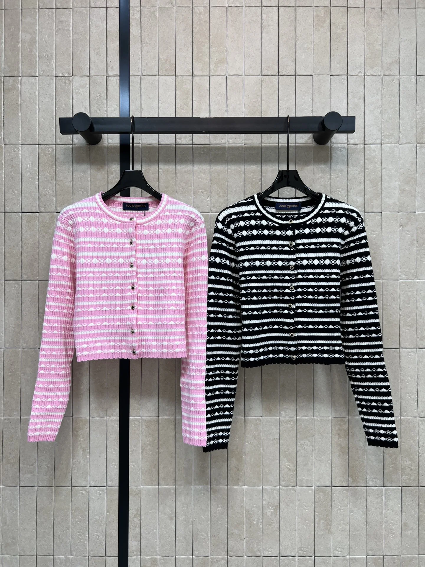 Uncategorized Sweaters Pink-Black S-L B15202609062479
