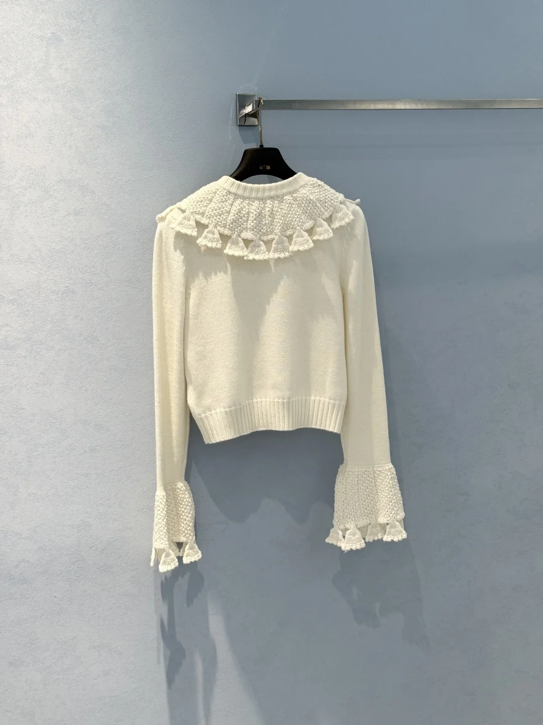 Uncategorized Sweaters Wool Blend White-Black S-L C60202609062296 - Image 2