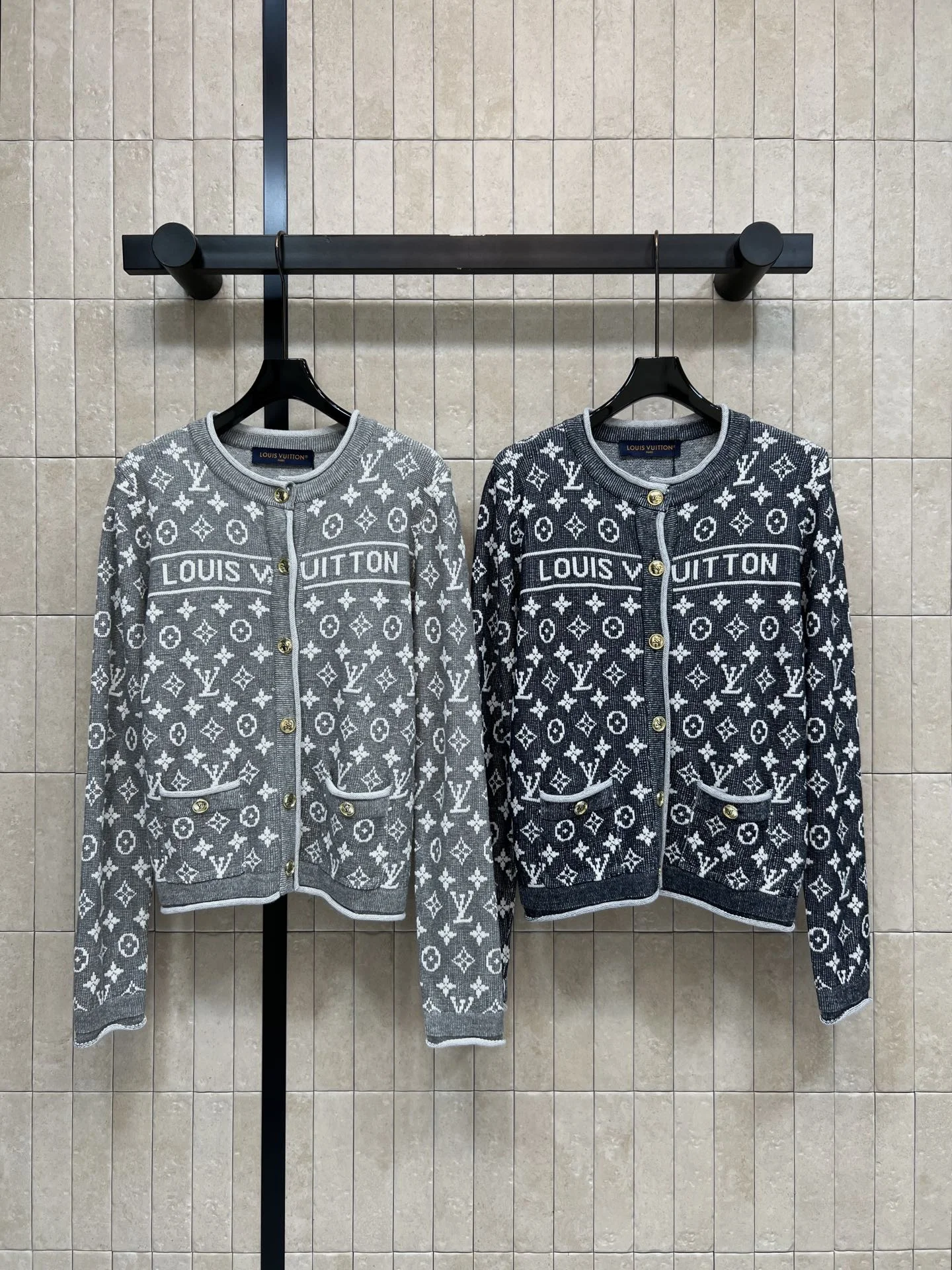 Uncategorized Sweaters Wool Knit Gray-Dark Gray S_M_L B15202609061616