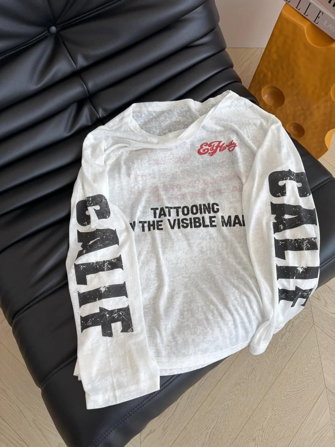 Uncategorized T-shirts Tencel White-Black S-L A85202609061729 - Image 3