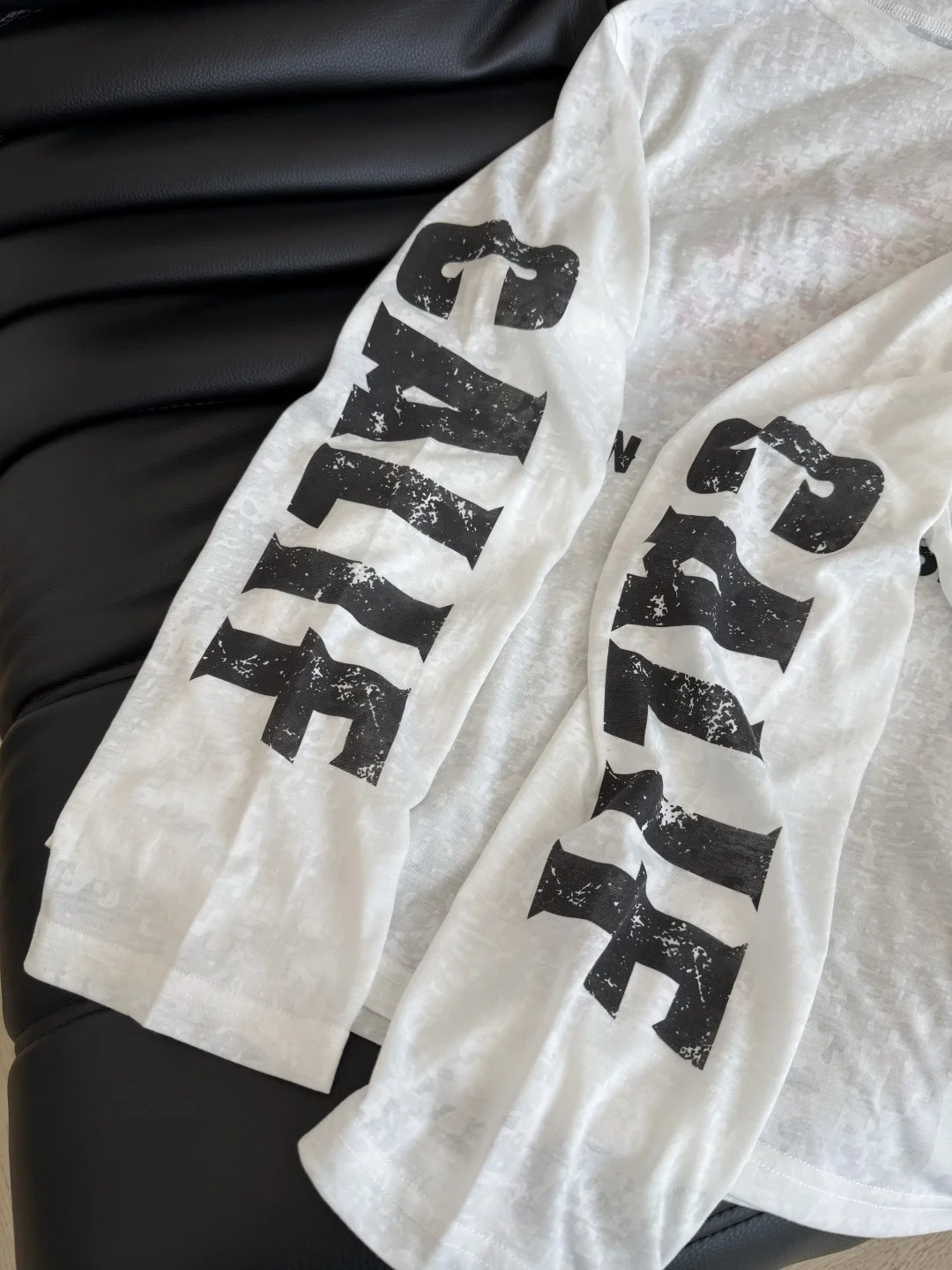 Uncategorized T-shirts Tencel White-Black S-L A85202609061729 - Image 4
