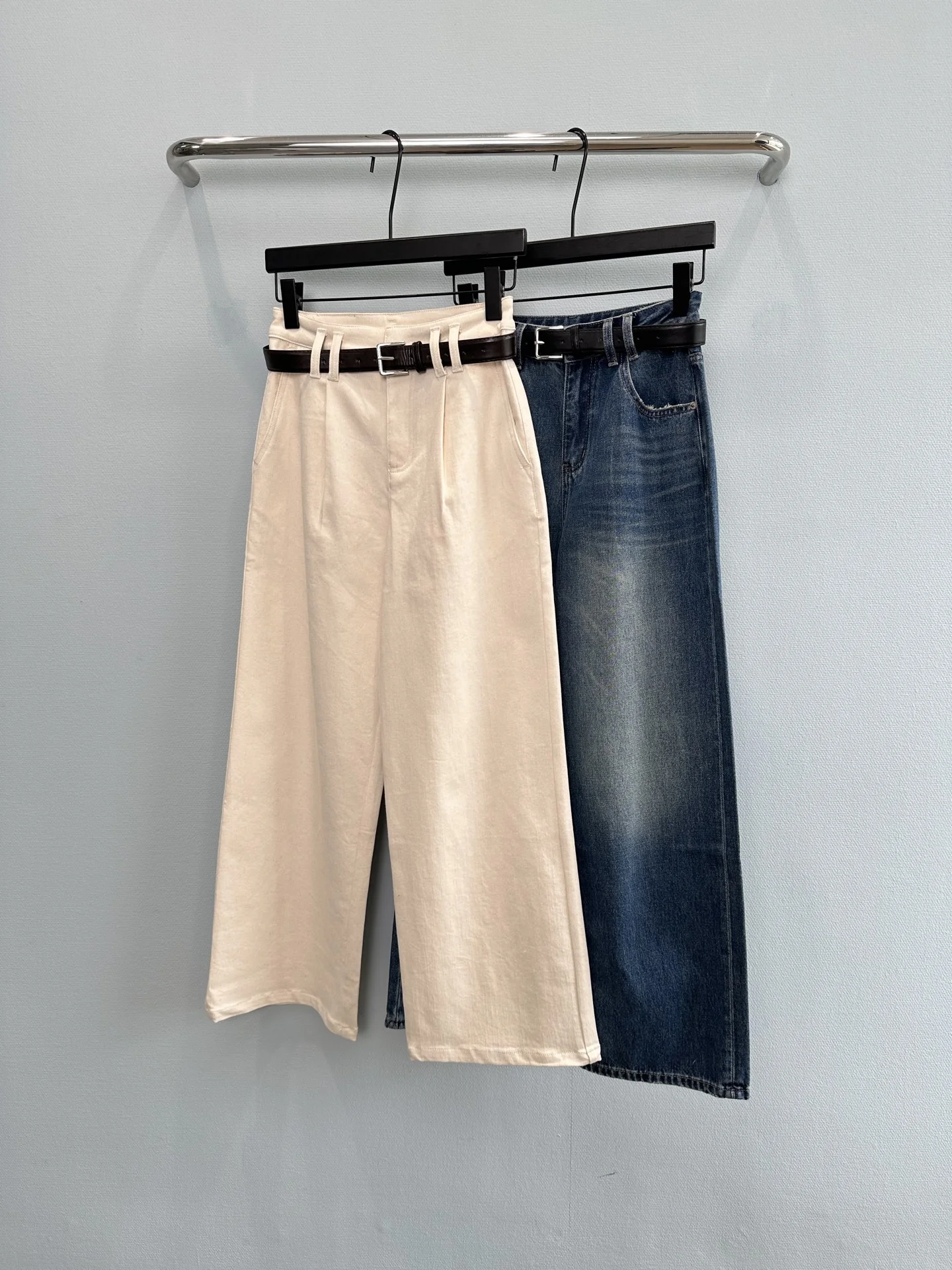 Uncategorized Trousers Beige-Blue S-L B30202609060305