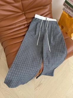 Uncategorized Trousers Dark Blue-White S-L B15202609063543