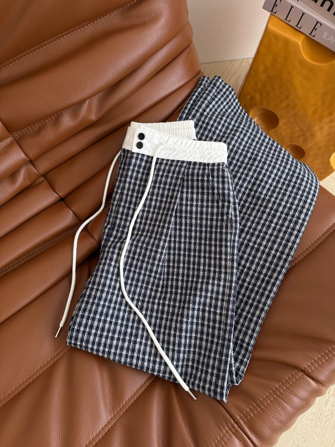 Uncategorized Trousers Dark Blue-White S-L B15202609063543 - Image 3