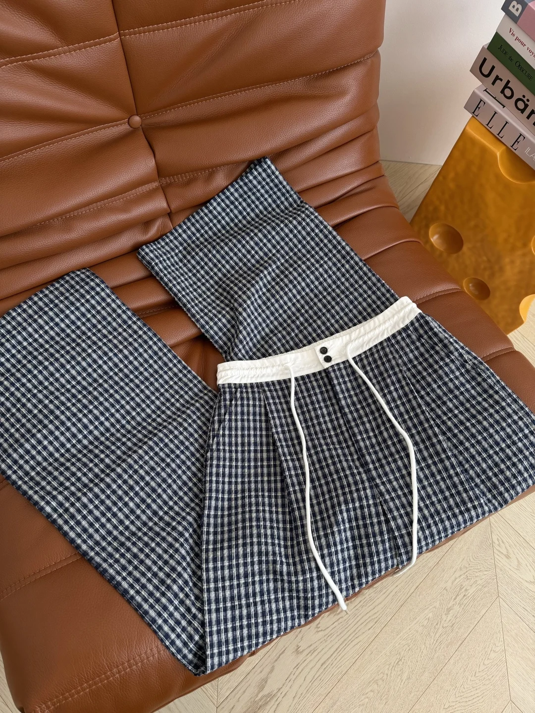 Uncategorized Trousers Dark Blue-White S-L B15202609063543 - Image 4