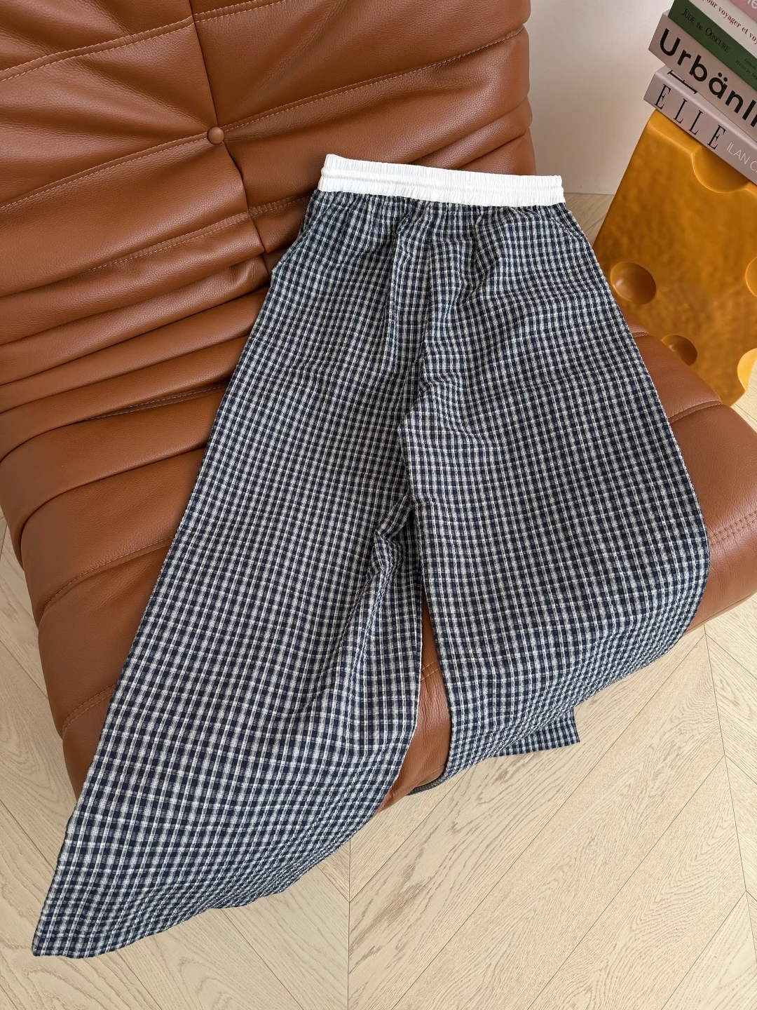 Uncategorized Trousers Dark Blue-White S-L B15202609063543 - Image 9