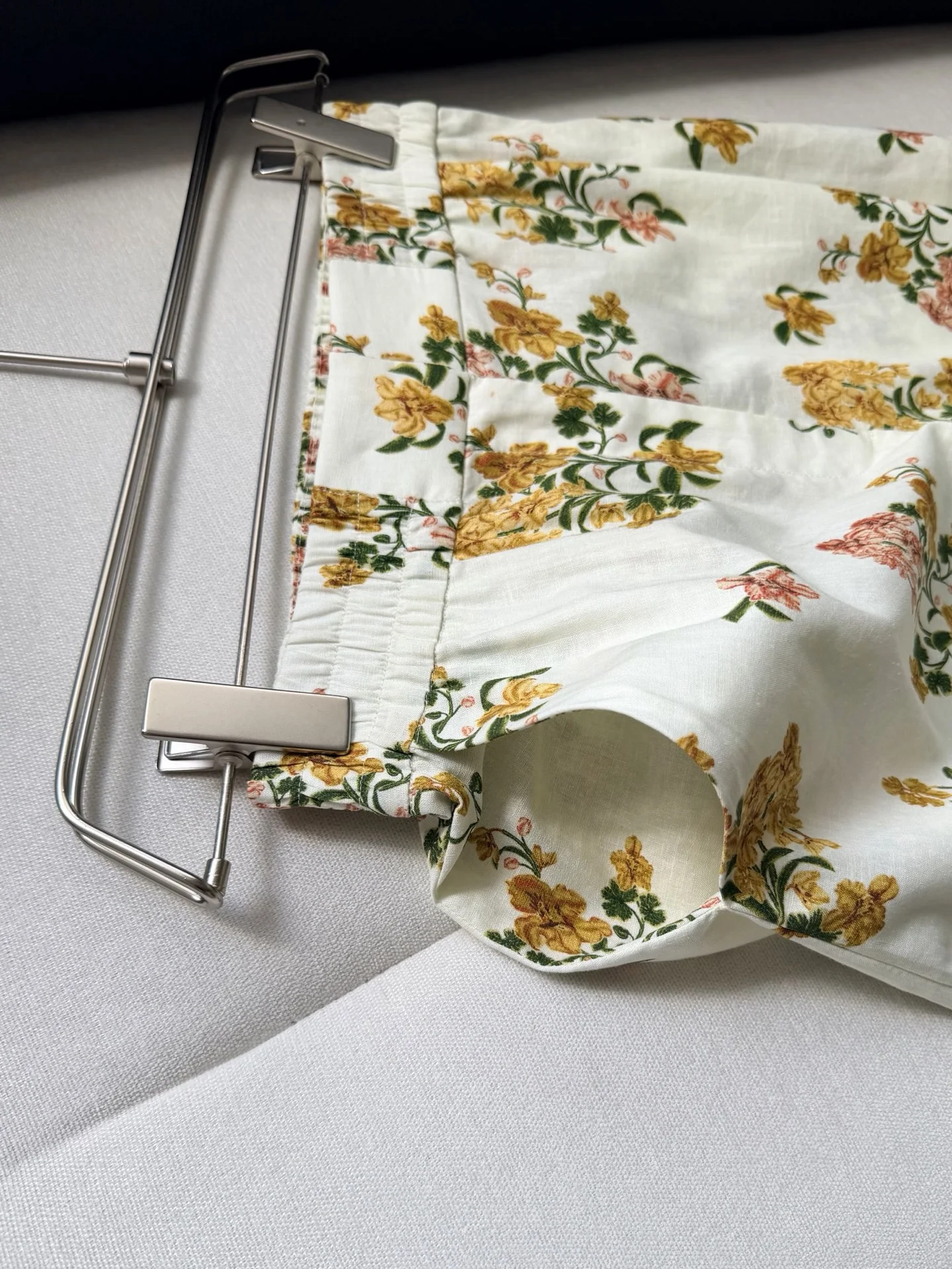 Uncategorized Trousers Linen White-Yellow S-XL D15202609060950 - Image 4