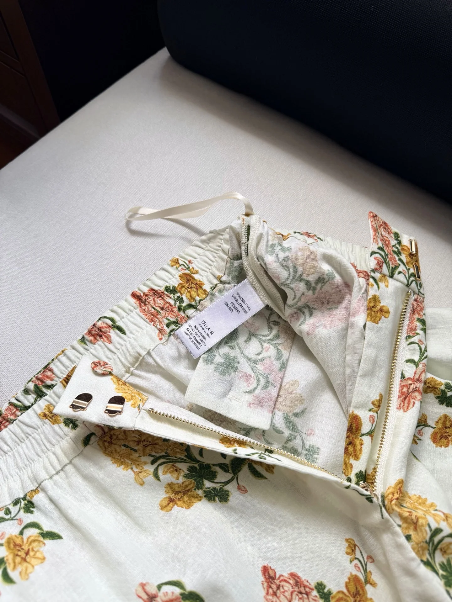 Uncategorized Trousers Linen White-Yellow S-XL D15202609060950 - Image 8