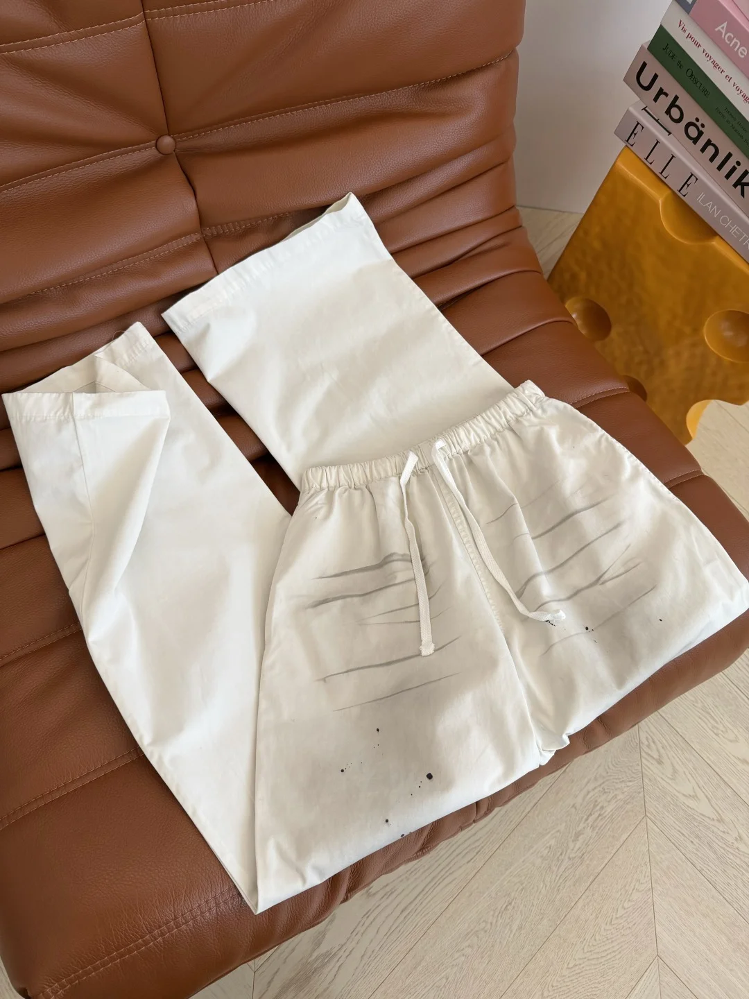 Uncategorized Trousers White-Black S-L B55202609063537 - Image 3