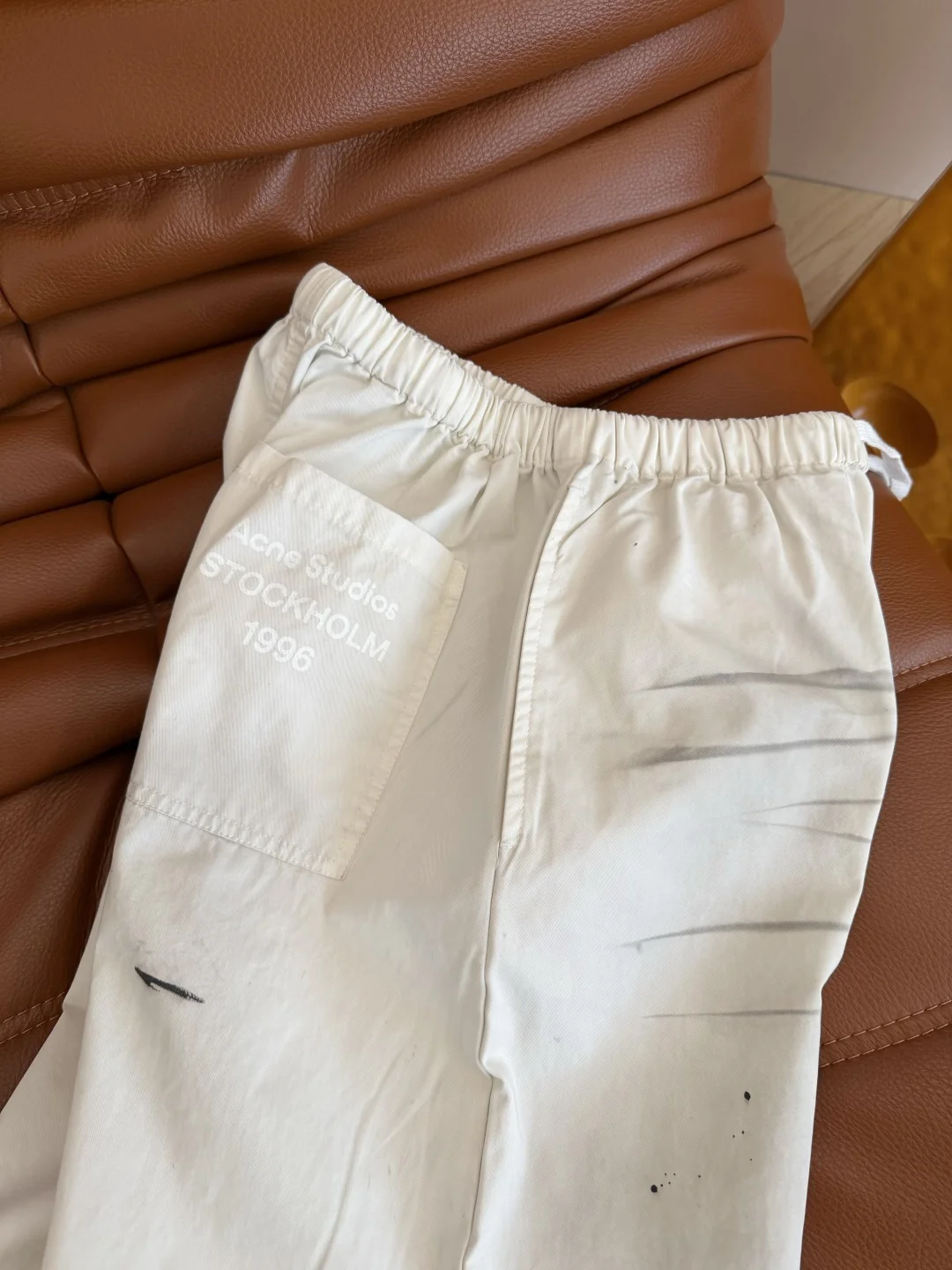Uncategorized Trousers White-Black S-L B55202609063537 - Image 4