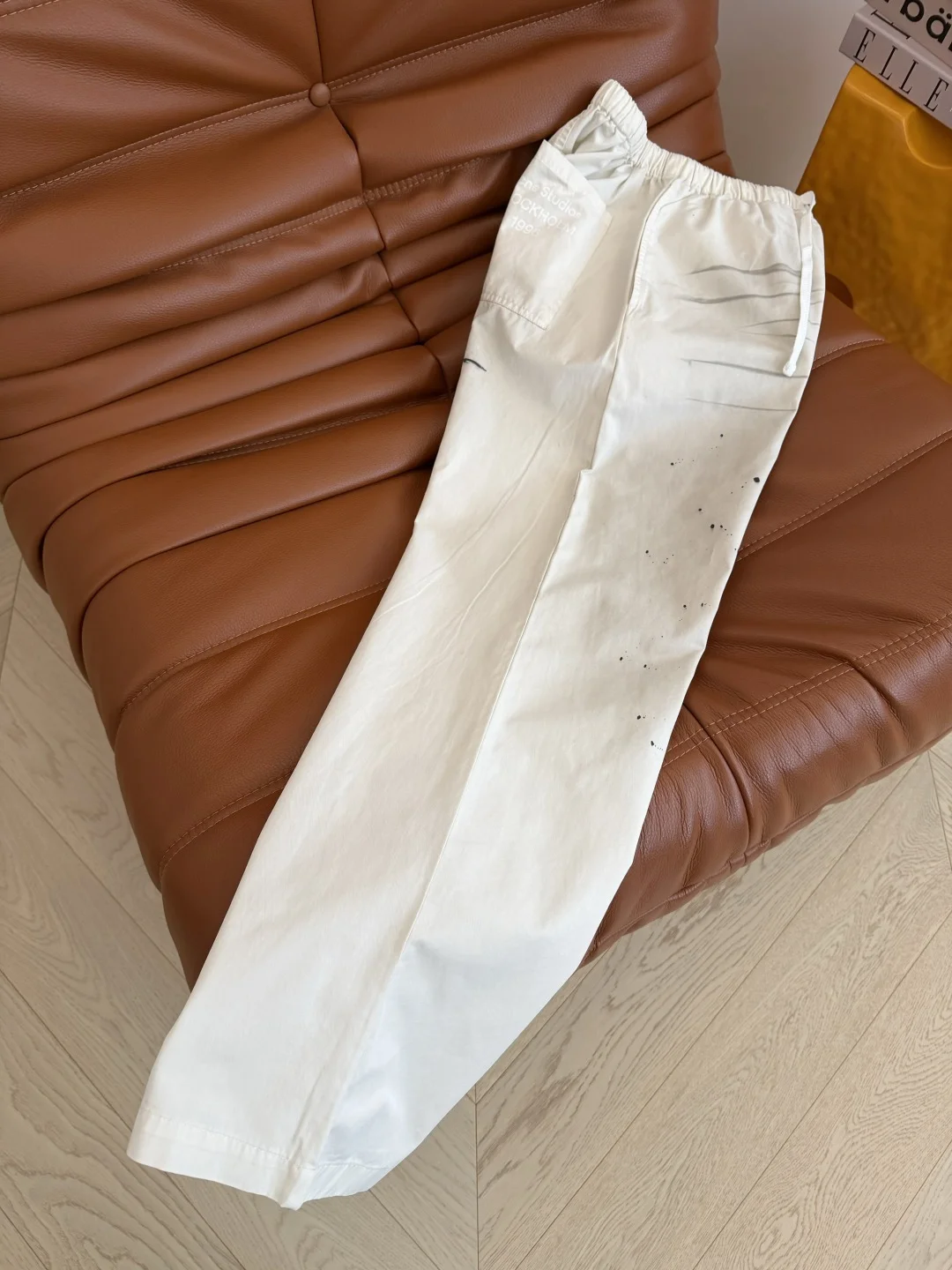 Uncategorized Trousers White-Black S-L B55202609063537 - Image 7