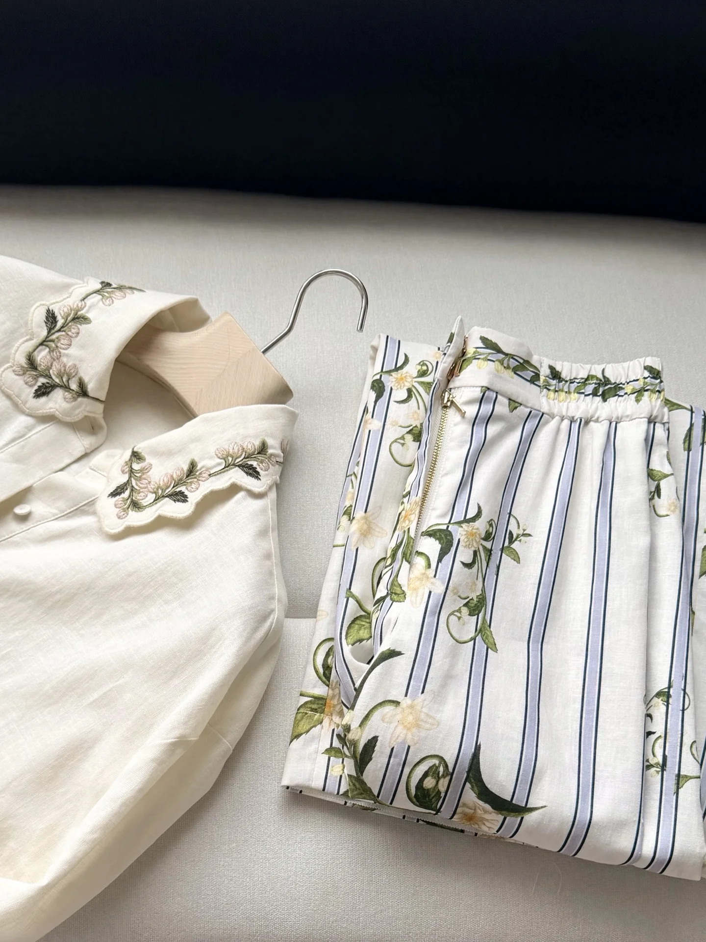 Uncategorized Trousers White-Blue S-L D15202609062427 - Image 5