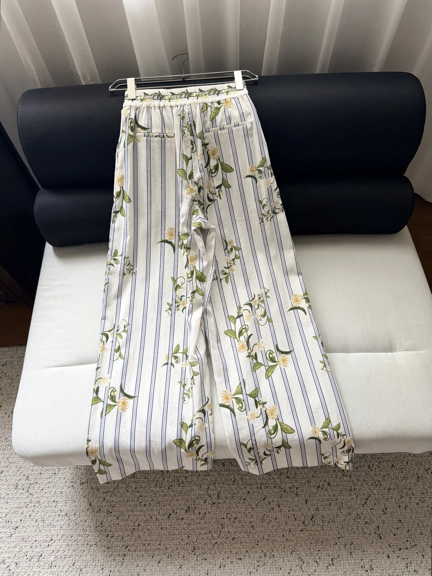 Uncategorized Trousers White-Blue S-L D15202609062427 - Image 9