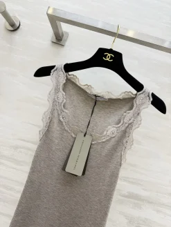 Alternative view of Uncategorized Vests Lace Knit Gray-White S_M_L A55202609062620