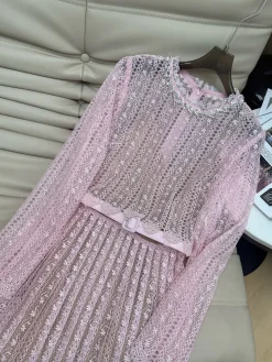Alternative view of VALENTINO Dresses Lace Pink-Silver S-XL D60202609061478