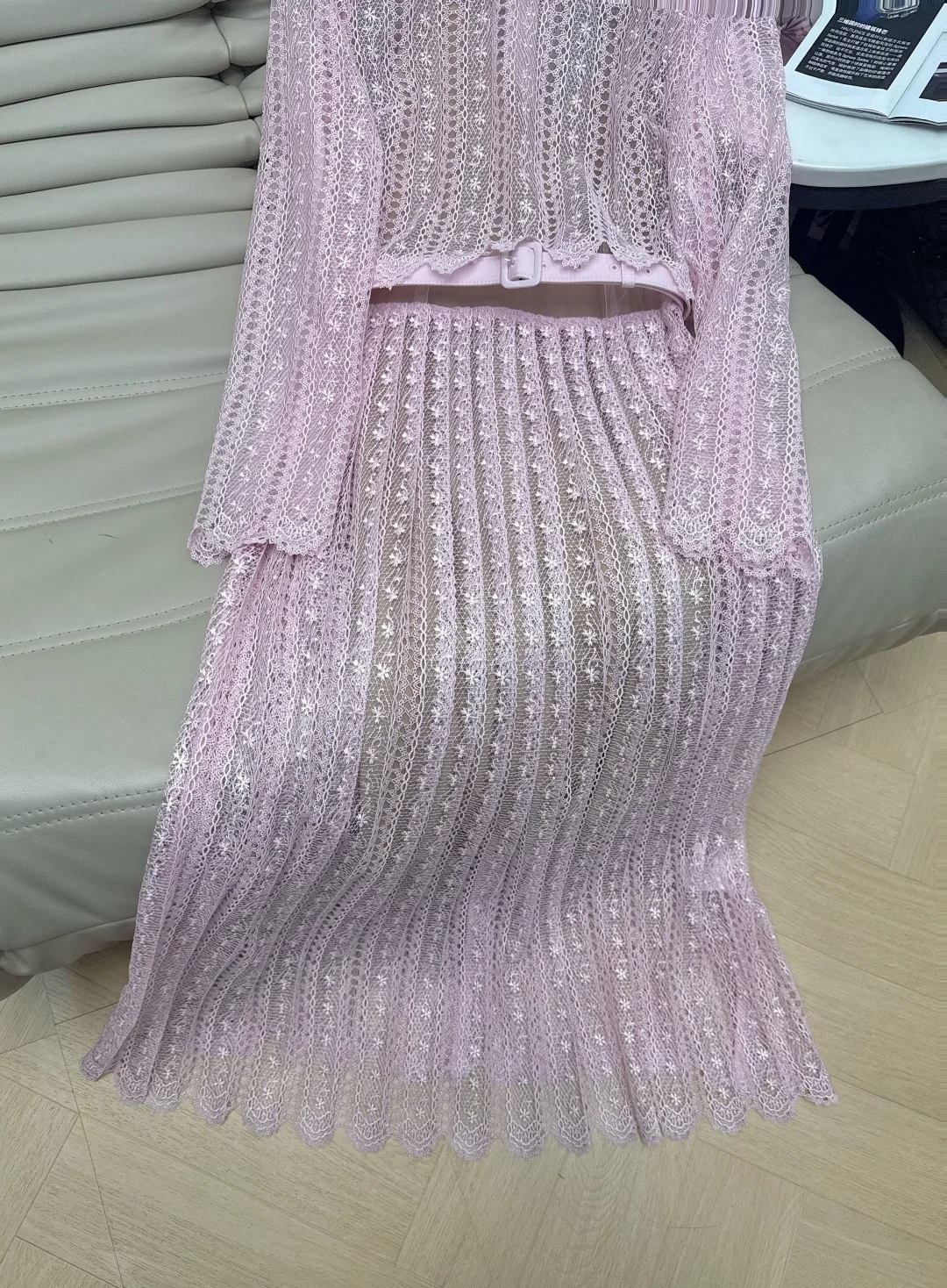 VALENTINO Dresses Lace Pink-Silver S-XL D60202609061478 - Image 6