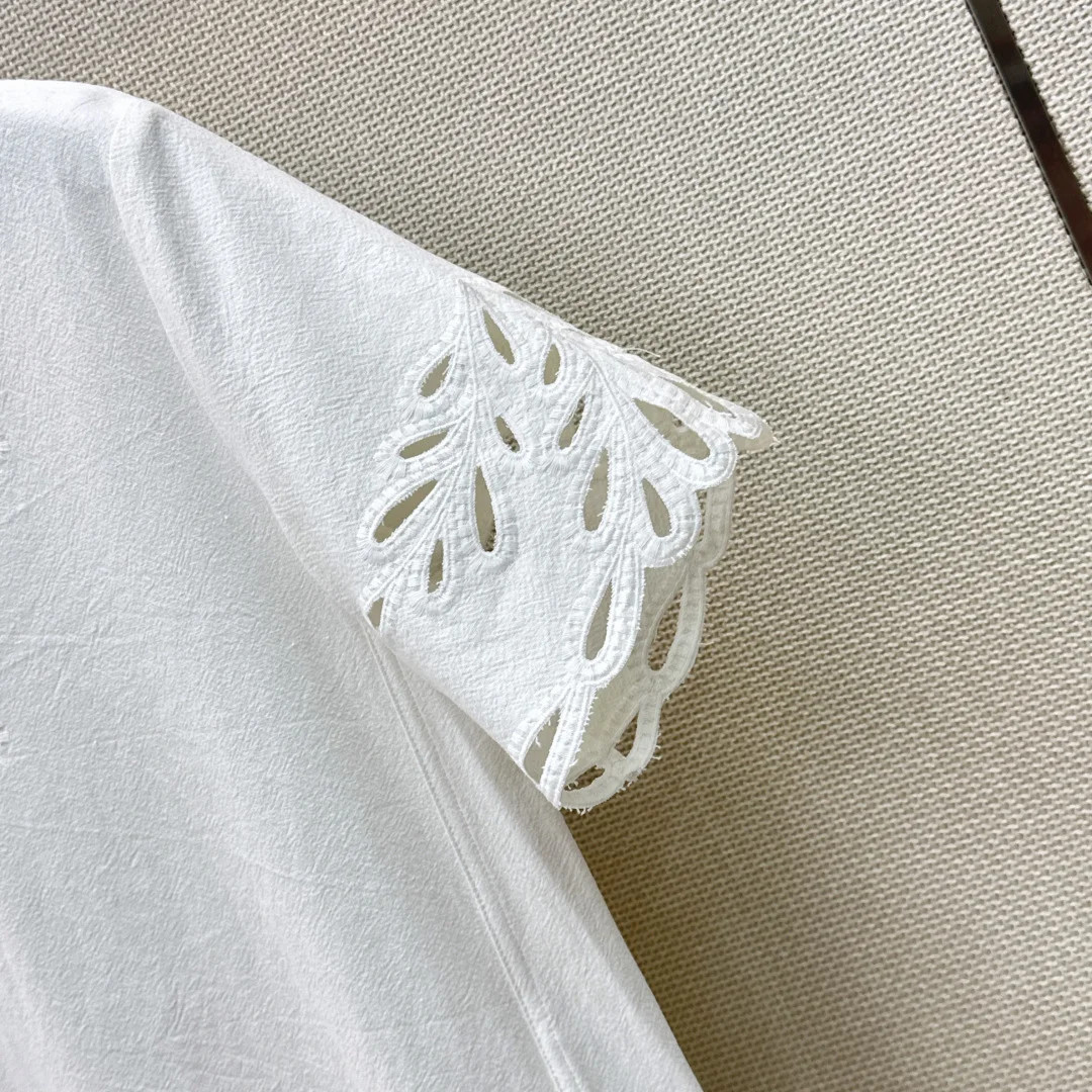 VALENTINO Dresses Linen White S-M-L B75202609063419 - Image 5