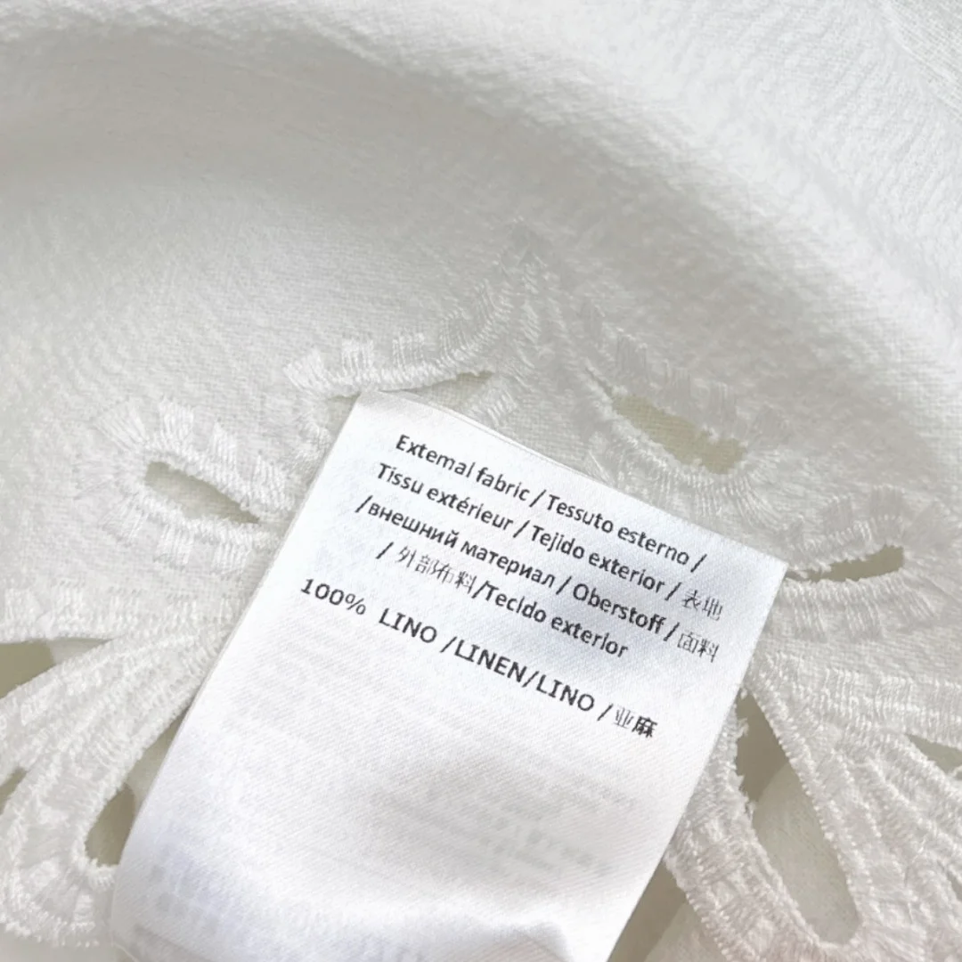 VALENTINO Dresses Linen White S-M-L B75202609063419 - Image 9