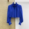 VALENTINO Shirts Georgette Blue S-L B75202609060477