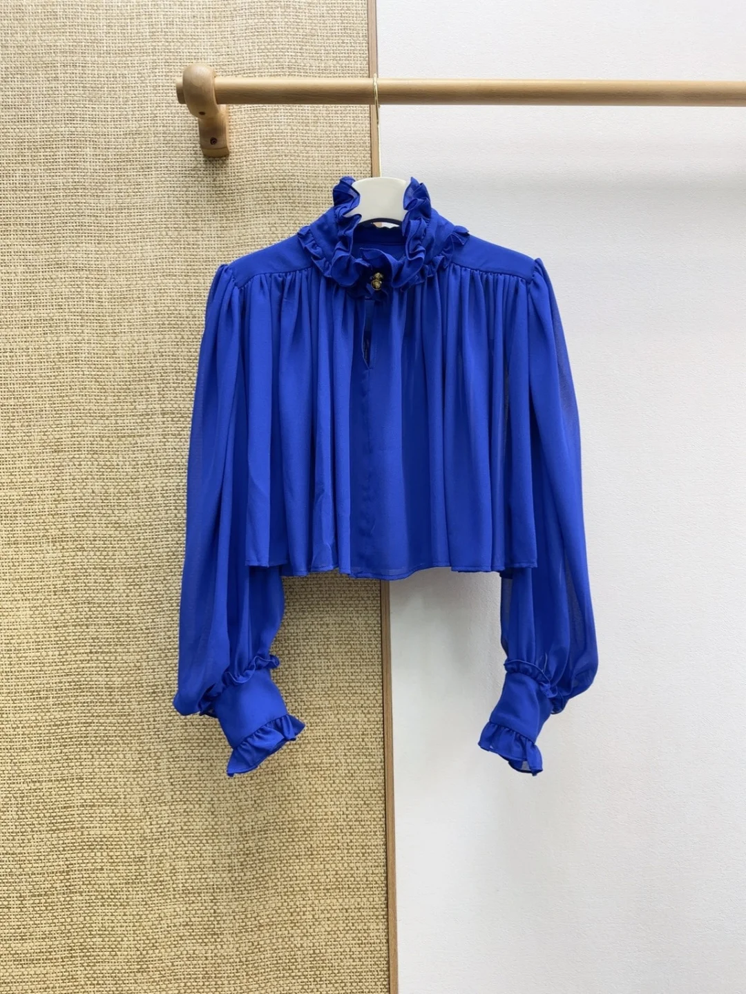 VALENTINO Shirts Georgette Blue S-L B75202609060477