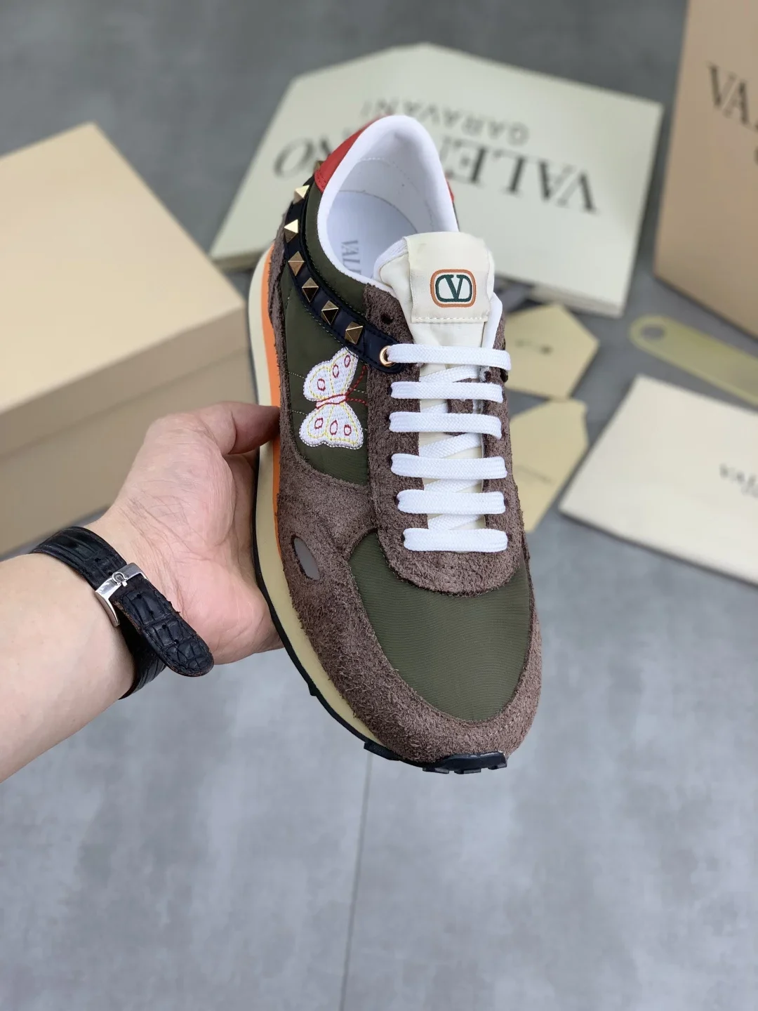 VALENTINO Sneakers Green-Brown EU35-45 B80202609112037