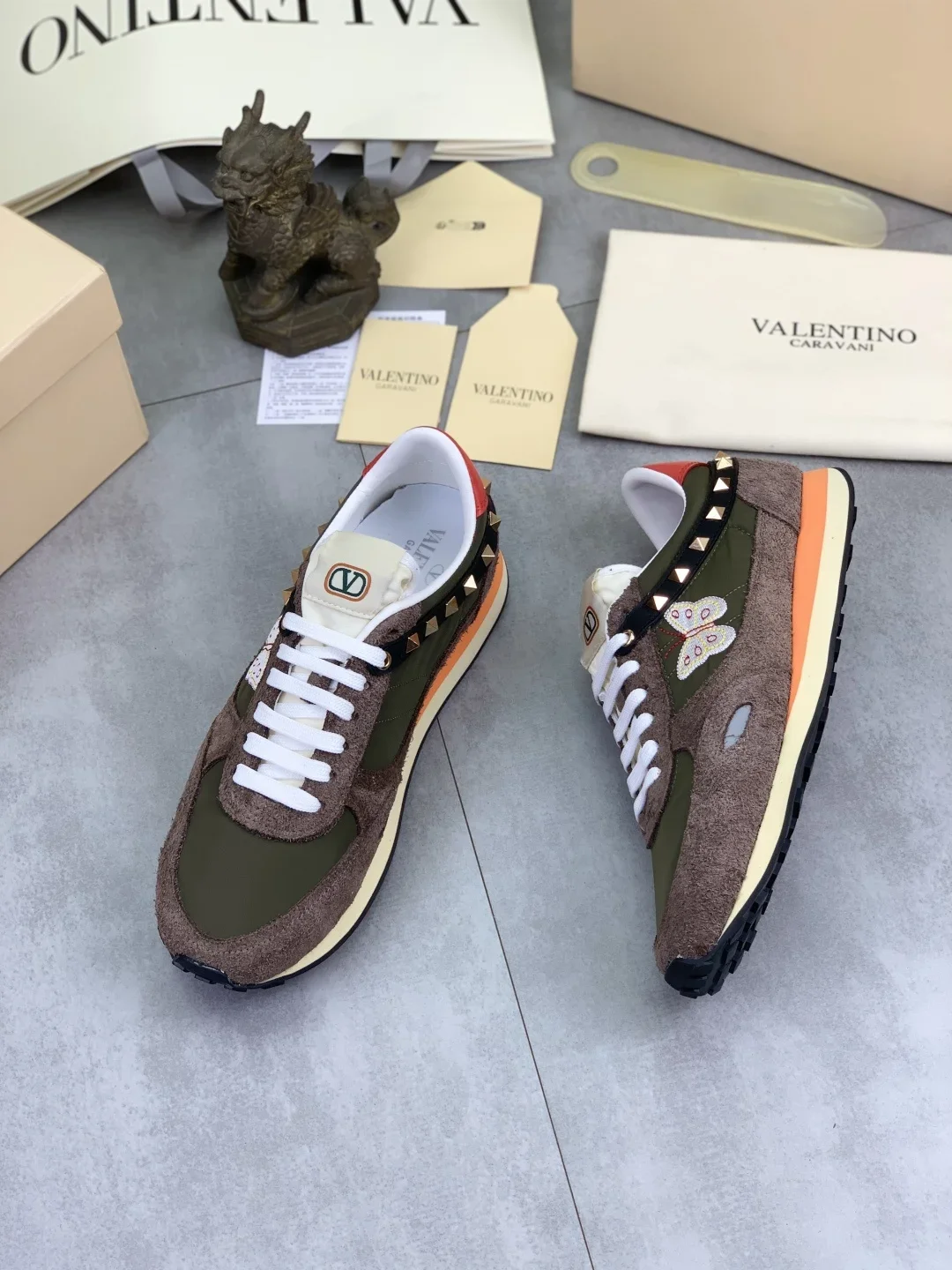 VALENTINO Sneakers Green-Brown EU35-45 B80202609112037 - Image 3