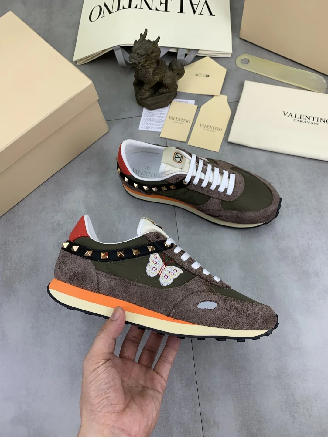 VALENTINO Sneakers Green-Brown EU35-45 B80202609112037 - Image 6