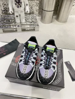 Alternative view of VERSACE Sneakers Leather Black-Purple EU35-46 B90202609111913
