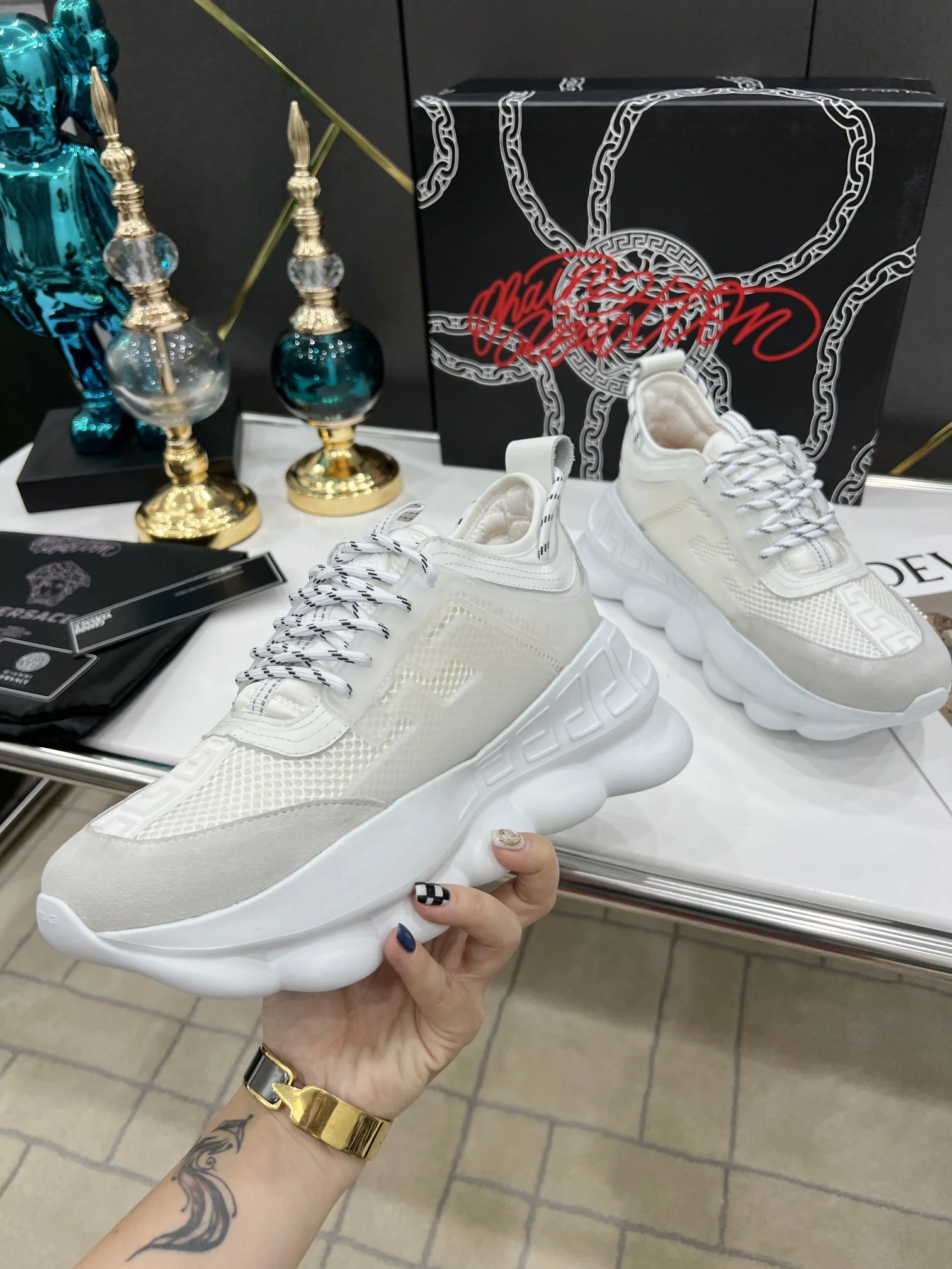 VERSACE Sneakers White EU35-46 B50202609111925 - Image 8