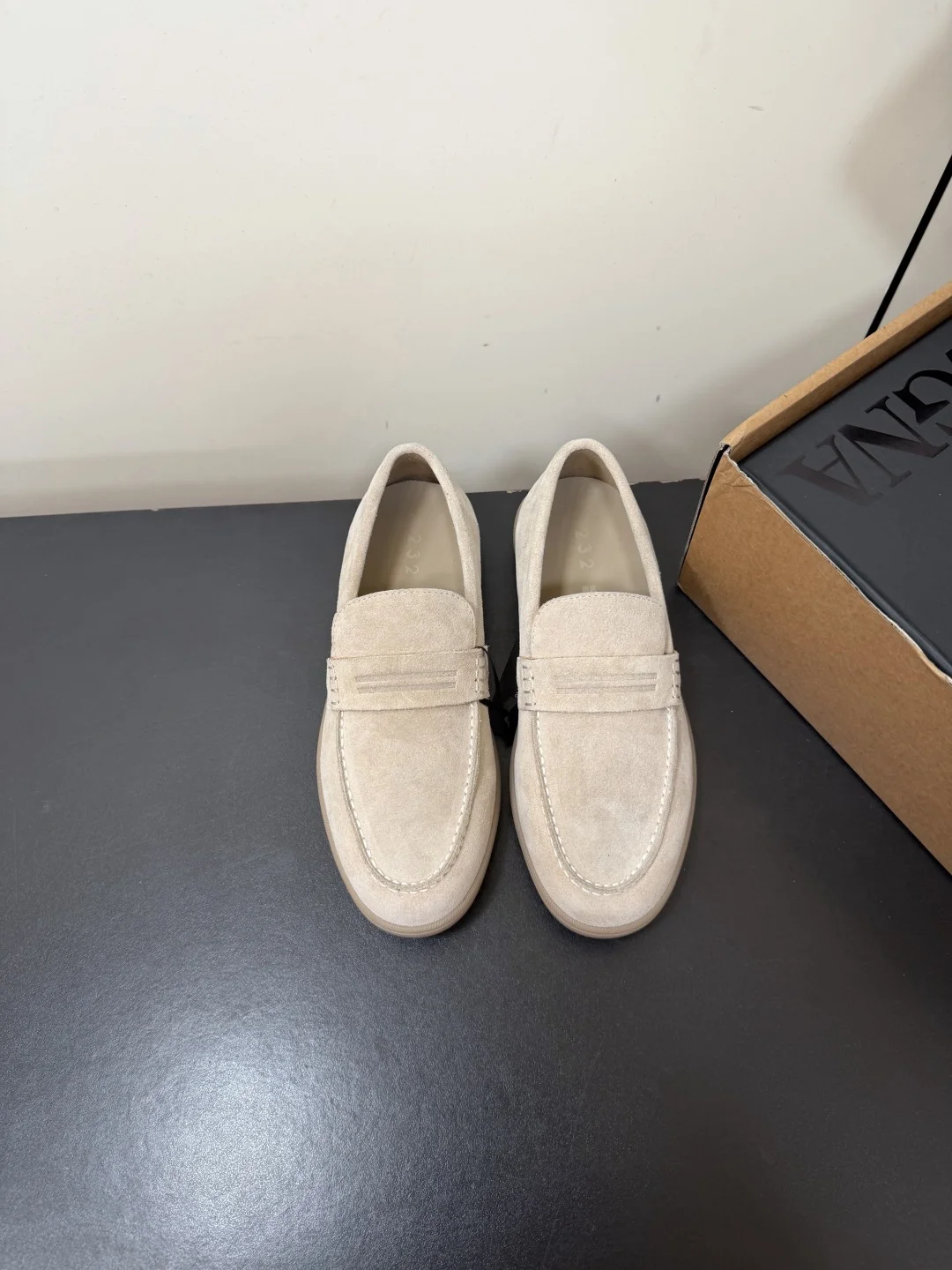 ZEGNA Loafers Suede Leather Beige EU39-45 C50202609110767