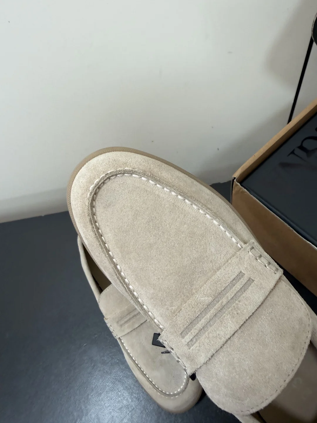 ZEGNA Loafers Suede Leather Beige EU39-45 C50202609110767 - Image 6