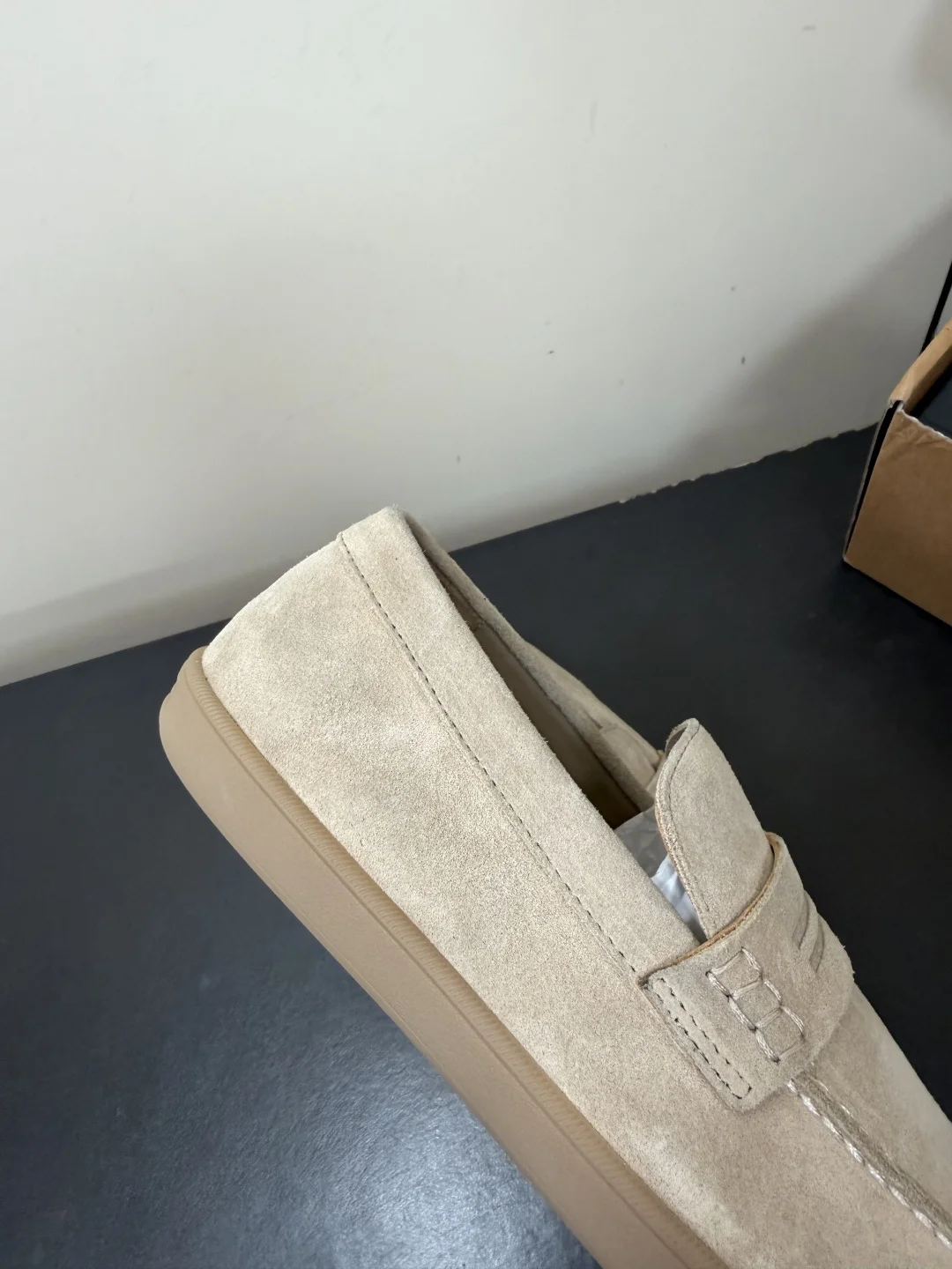 ZEGNA Loafers Suede Leather Beige EU39-45 C50202609110767 - Image 8