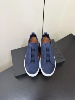 ZEGNA Slides Leather TPU Blue-White EU39-46 C50202609110785
