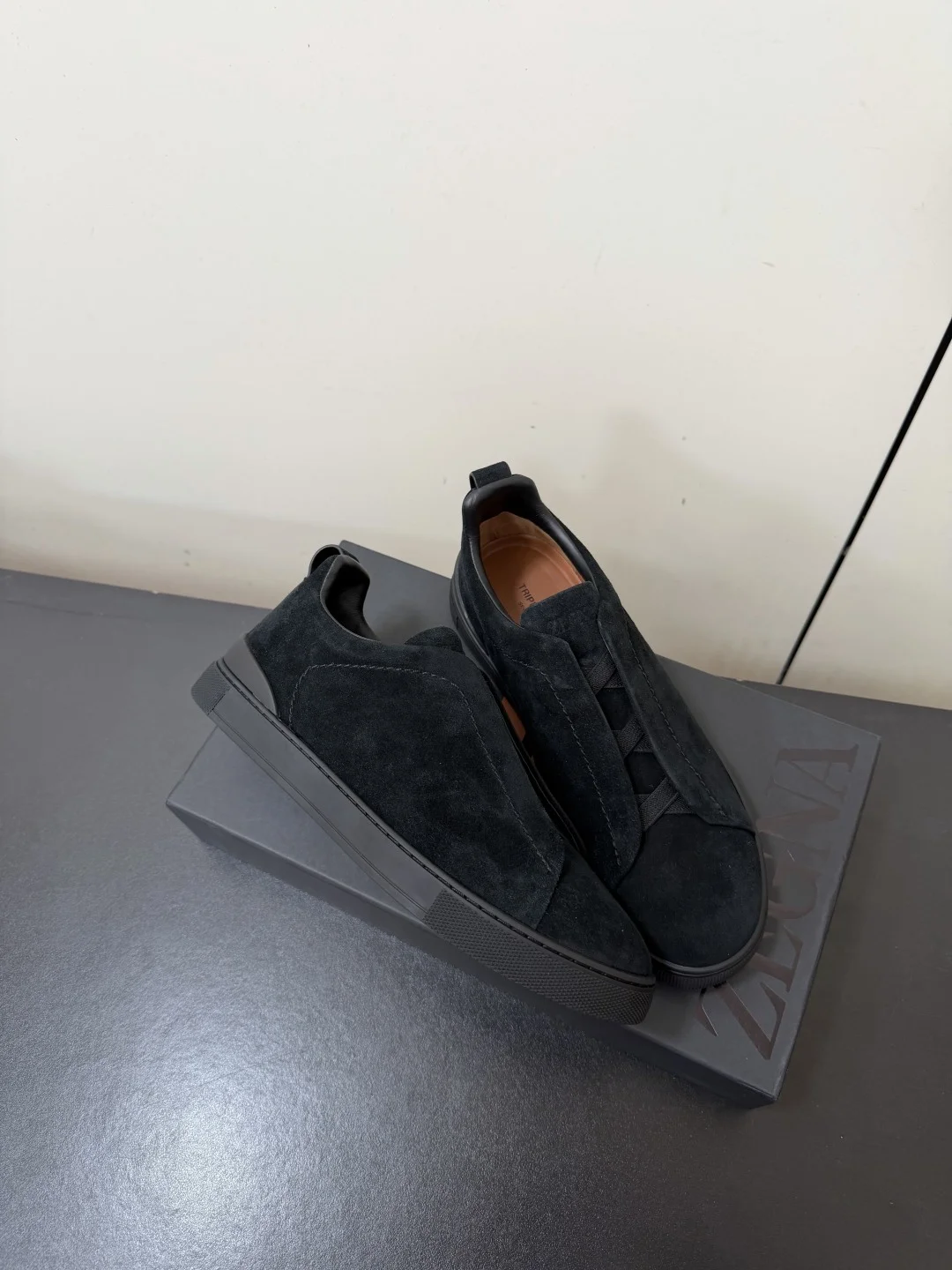 ZEGNA Sneakers Calf Leather Black EU39-46 C50202609110779 - Image 5