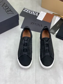 Alternative view of ZEGNA Sneakers Canvas Rubber Black-White EU39-44 D60202609110942