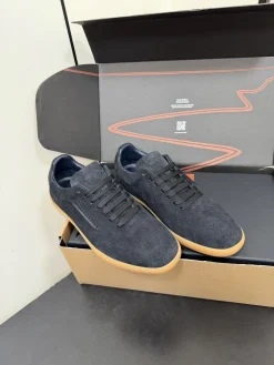 Alternative view of ZEGNA Sneakers Suede Calf Leather Black-Brown EU39-47 C20202609110774