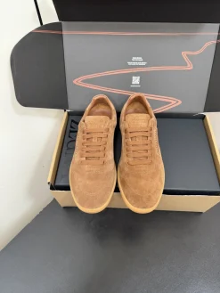 ZEGNA Sneakers Suede Calf Leather Brown EU39-47 C20202609110776