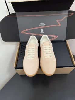 ZEGNA Sneakers Suede Leather Beige-Brown EU39-47 C20202609110775
