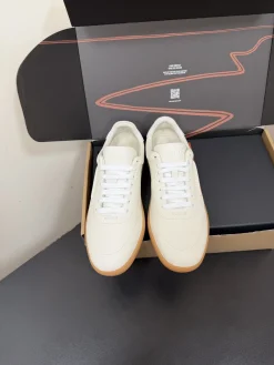 ZEGNA Sneakers Suede Leather Cream-Brown EU39-47 C20202609110770