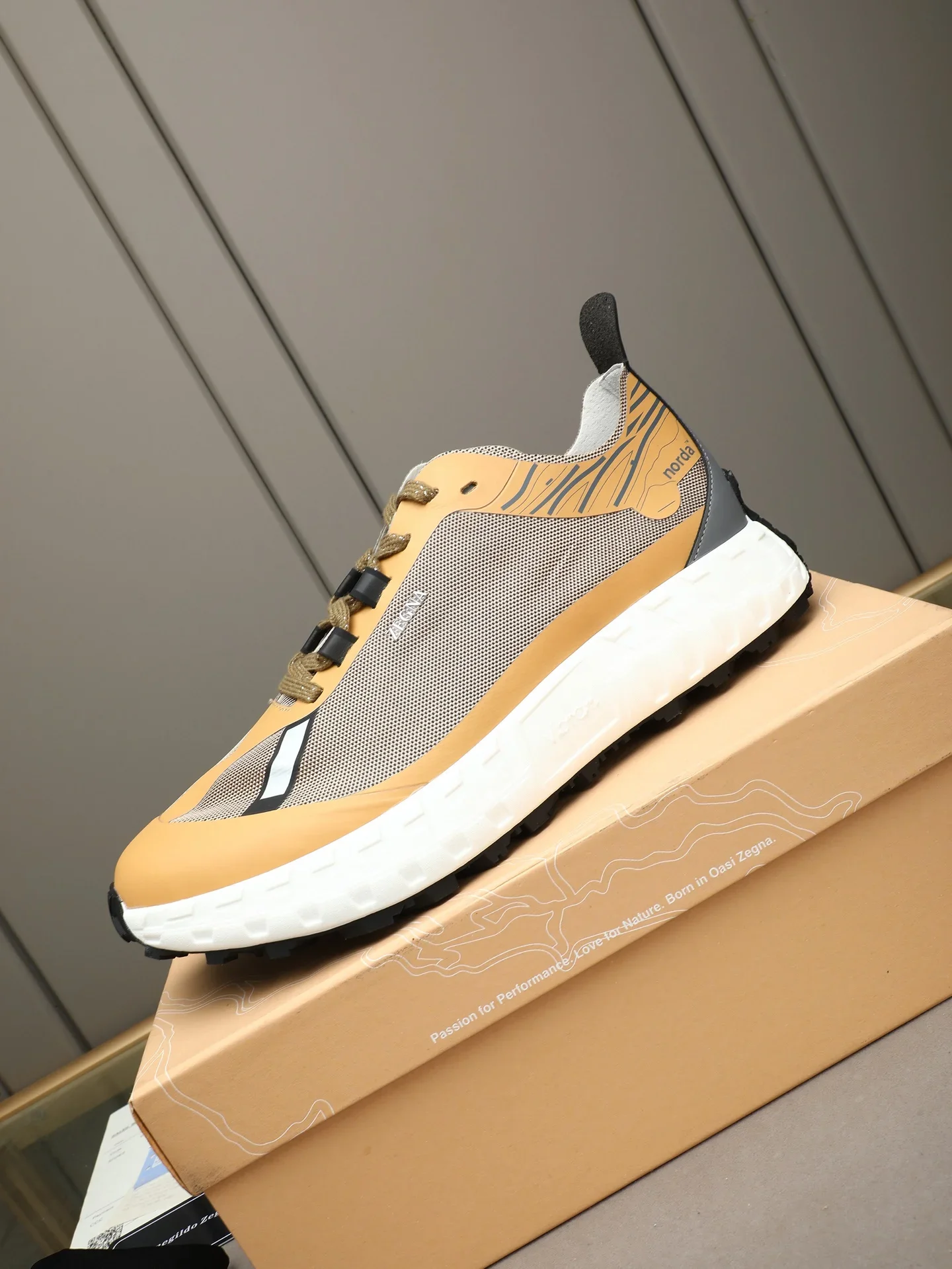 ZEGNA Sneakers Tan-White EU39-44 B80202609112041 - Image 6