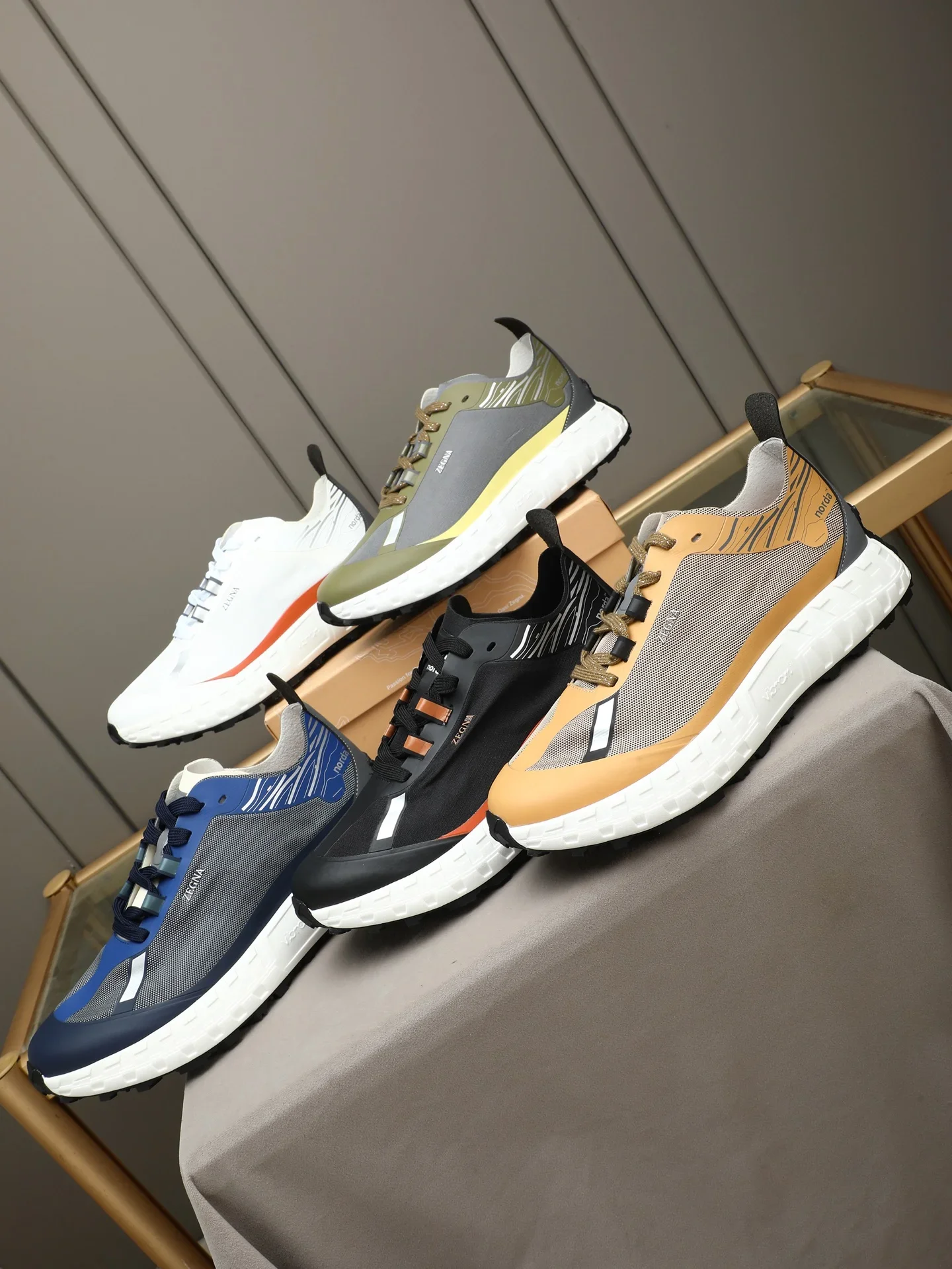 ZEGNA Sneakers Tan-White EU39-44 B80202609112041 - Image 9