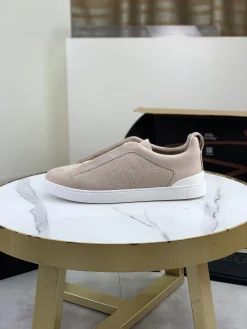 ZEGNA Sneakers Waterproof Canvas Beige-White EU39-44 D60202609110941